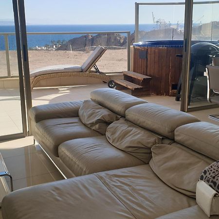 Top-Luxury Exclusive Аpt With Jacuzzi In Front Of The Sea 엘라트 외부 사진