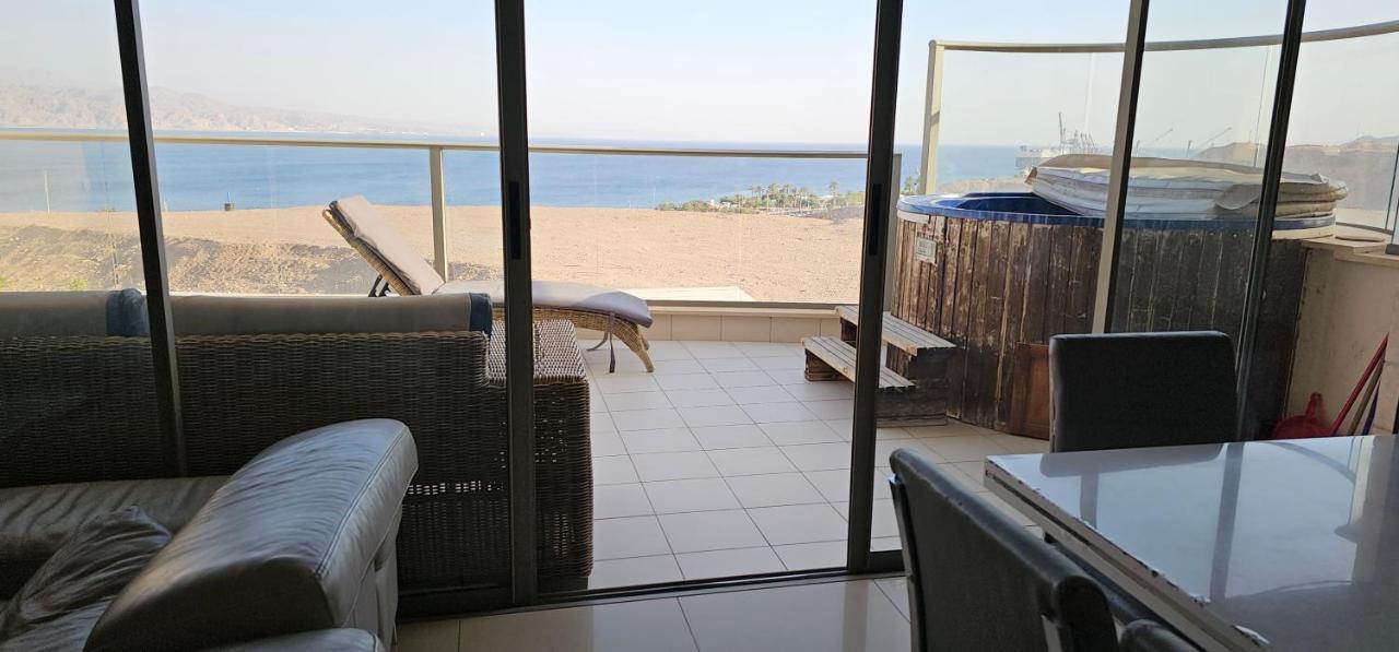 Top-Luxury Exclusive Аpt With Jacuzzi In Front Of The Sea 엘라트 외부 사진