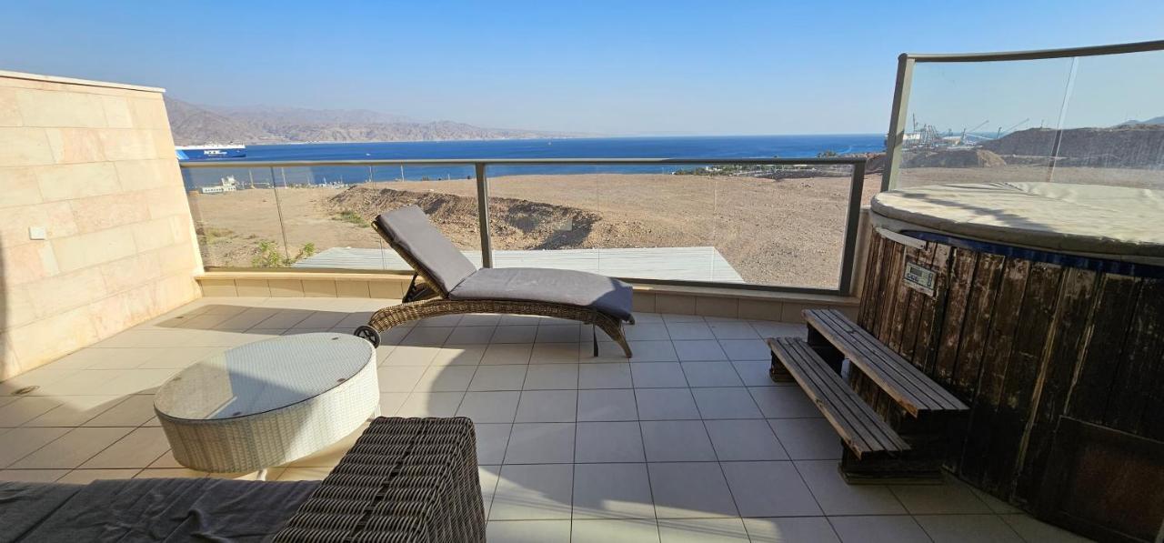Top-Luxury Exclusive Аpt With Jacuzzi In Front Of The Sea 엘라트 외부 사진