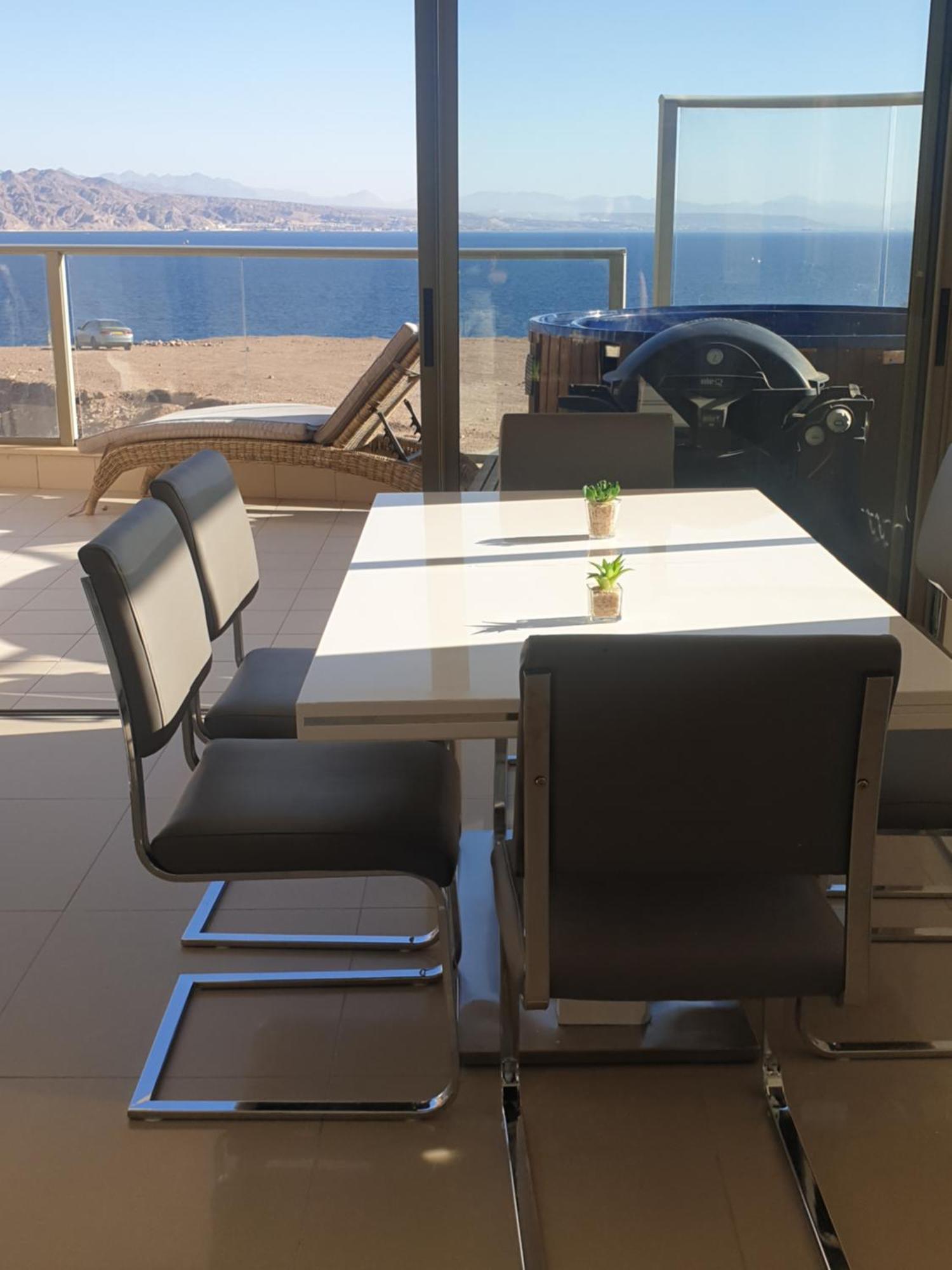 Top-Luxury Exclusive Аpt With Jacuzzi In Front Of The Sea 엘라트 외부 사진