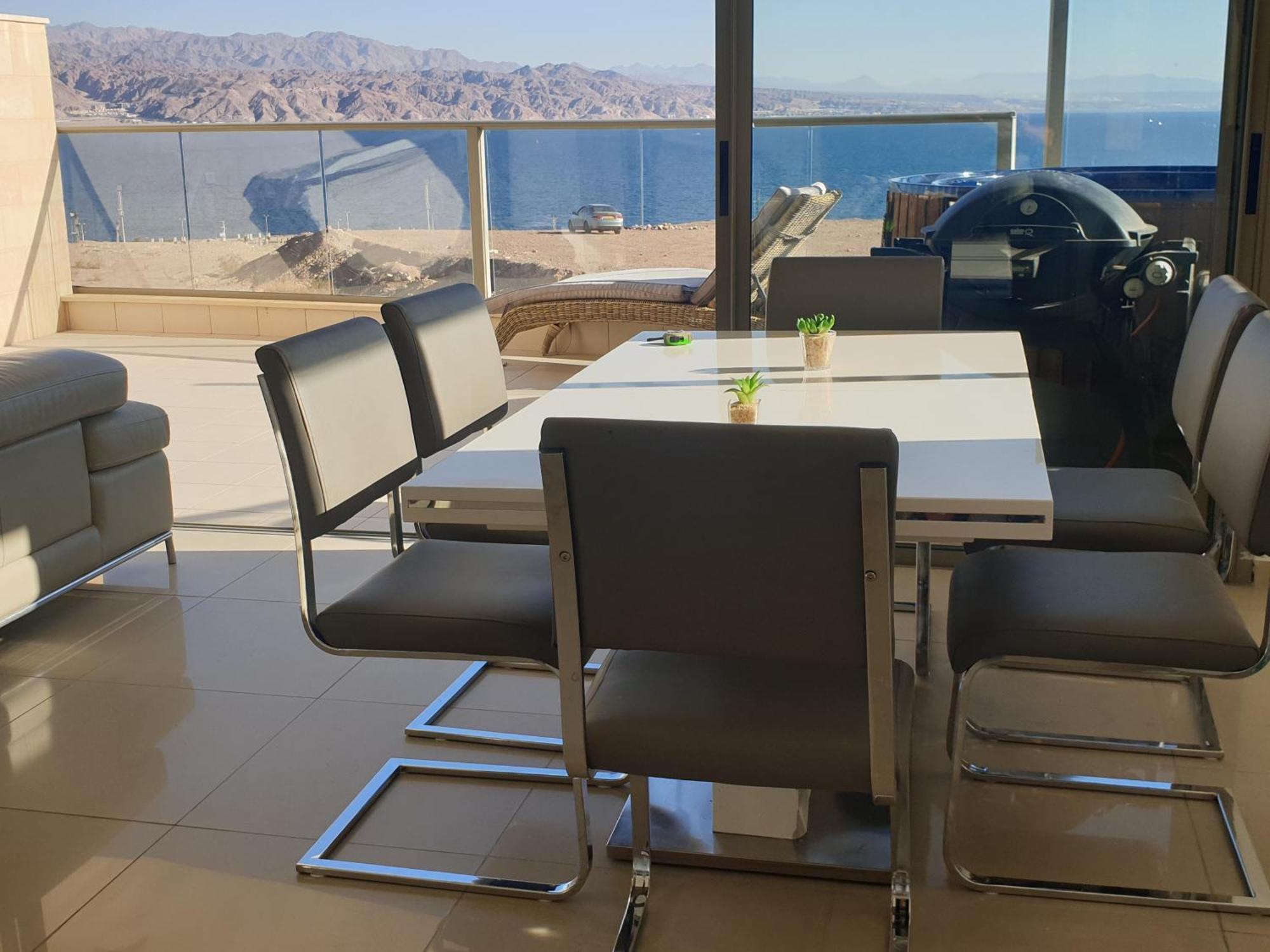 Top-Luxury Exclusive Аpt With Jacuzzi In Front Of The Sea 엘라트 외부 사진