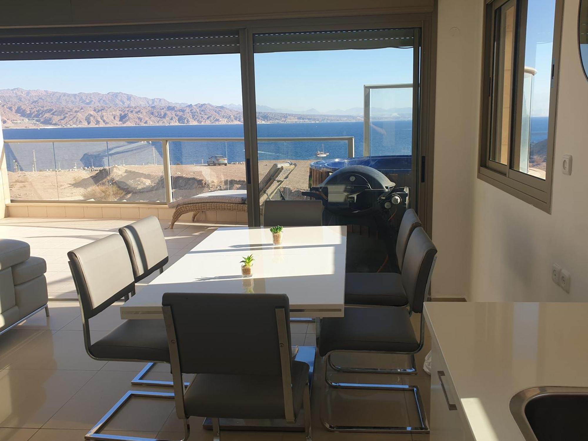 Top-Luxury Exclusive Аpt With Jacuzzi In Front Of The Sea 엘라트 외부 사진